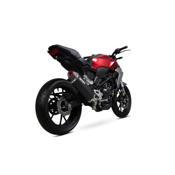 Scorpion Exhaust Honda CB300 R 2017 - 2023 Serket Parallel Slip-on Black Ceramic Coated Sleeve